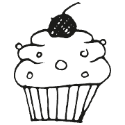 Illustration Cupcake, Muffin