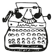 Illustration einer Schreibmaschine