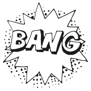 illustriertes comic word bang