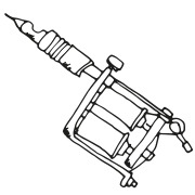 illustrierte Tattoo Maschine tätowiermaschine